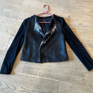 Ella Moss soft faux fur lined light jacket